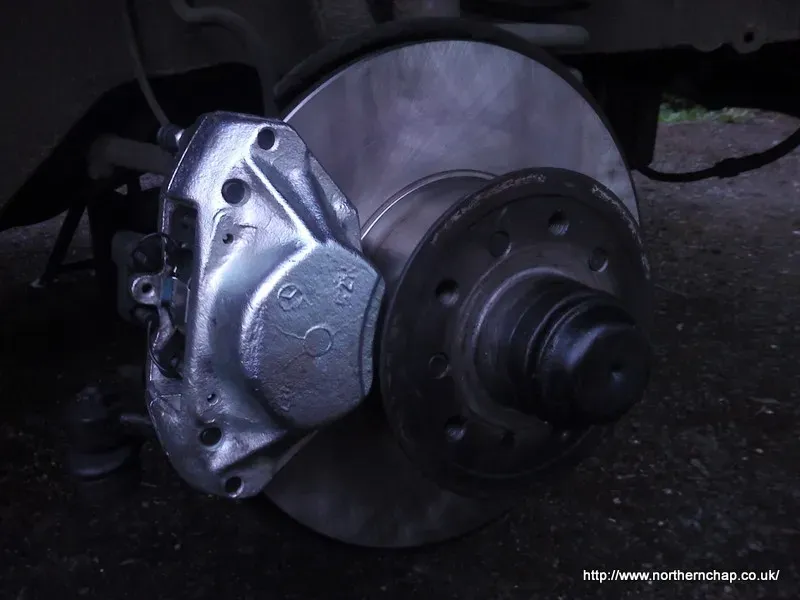 W123 Mercedes Front Brake Replacement